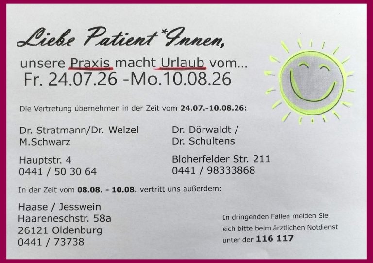 hausarztpraxis_oldenburg_bloherfelde_witt_urlaub_2026